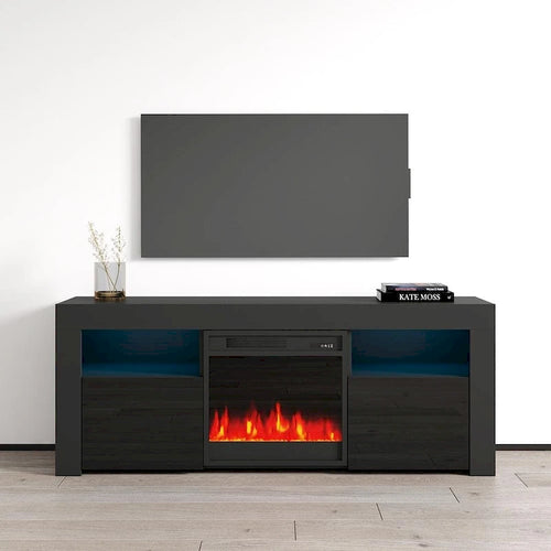 Meuble TV cheminée électrique de 58 pouces