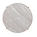 Table d'appoint ronde effet marbre