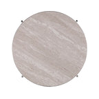 Table d'appoint ronde effet marbre