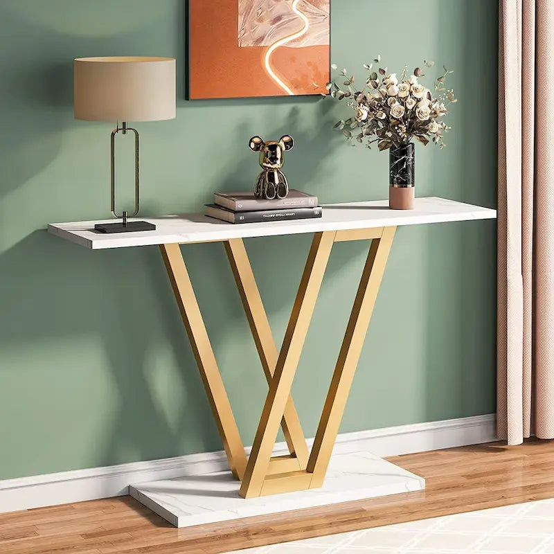 Console étroite de 43 pouces pour entrée et salon
