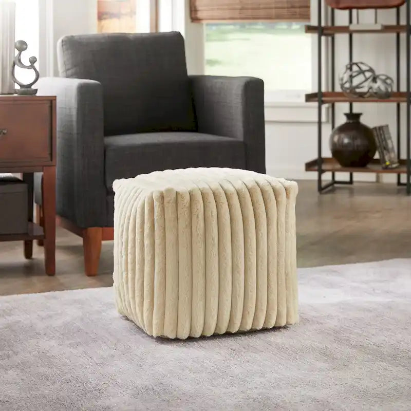 Pouf carré rembourré