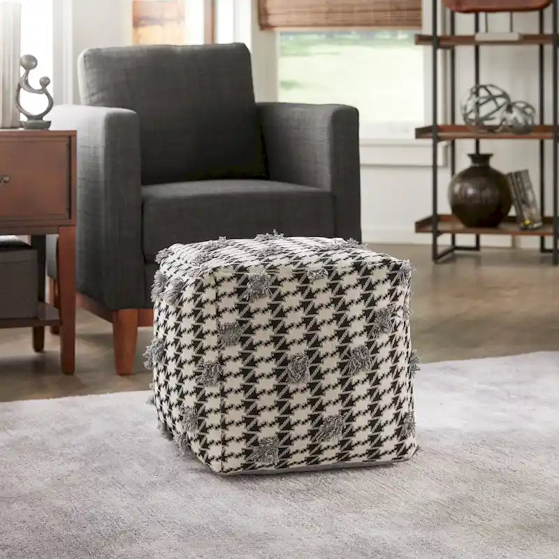 Pouf carré rembourré