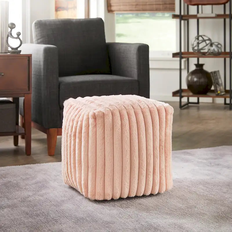 Pouf carré rembourré