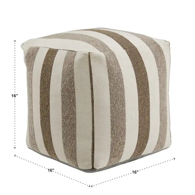 Pouf carré rembourré