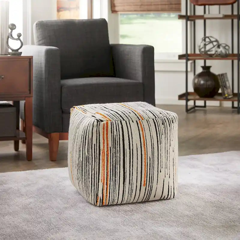 Pouf carré rembourré