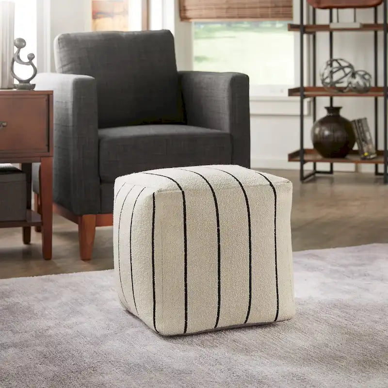 Pouf carré rembourré