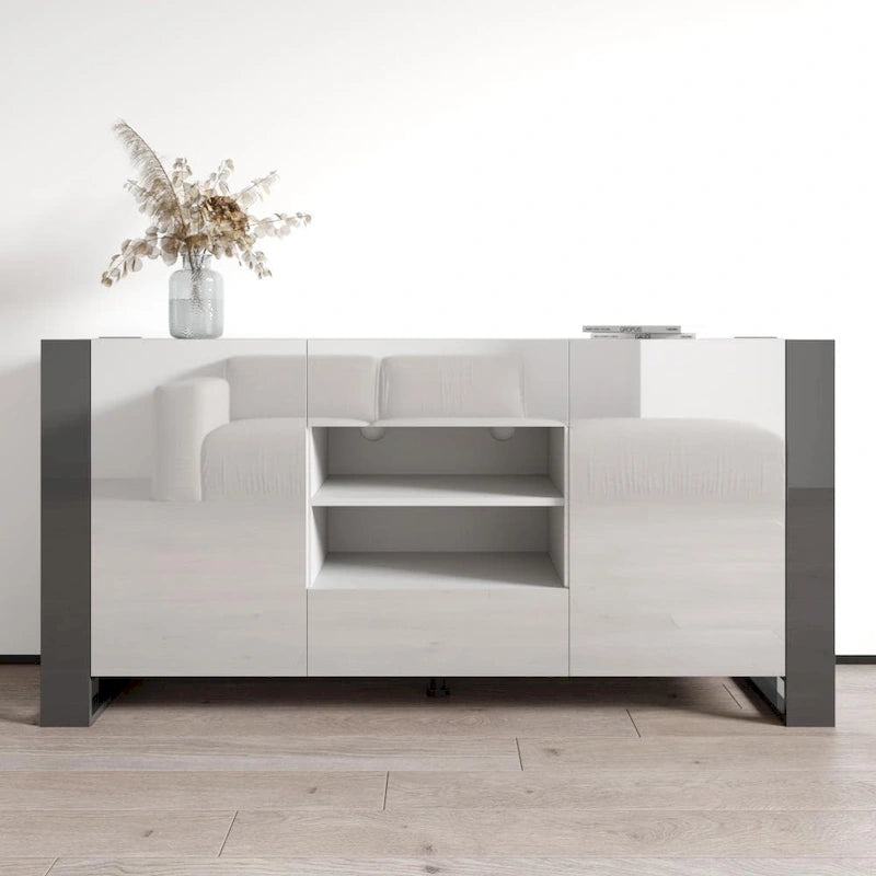 Buffet bahut moderne de 64,5 pouces avec rangement