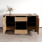 Buffet bahut moderne de 64,5 pouces avec rangement