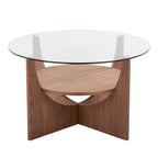 Table basse avec étagère de rangement