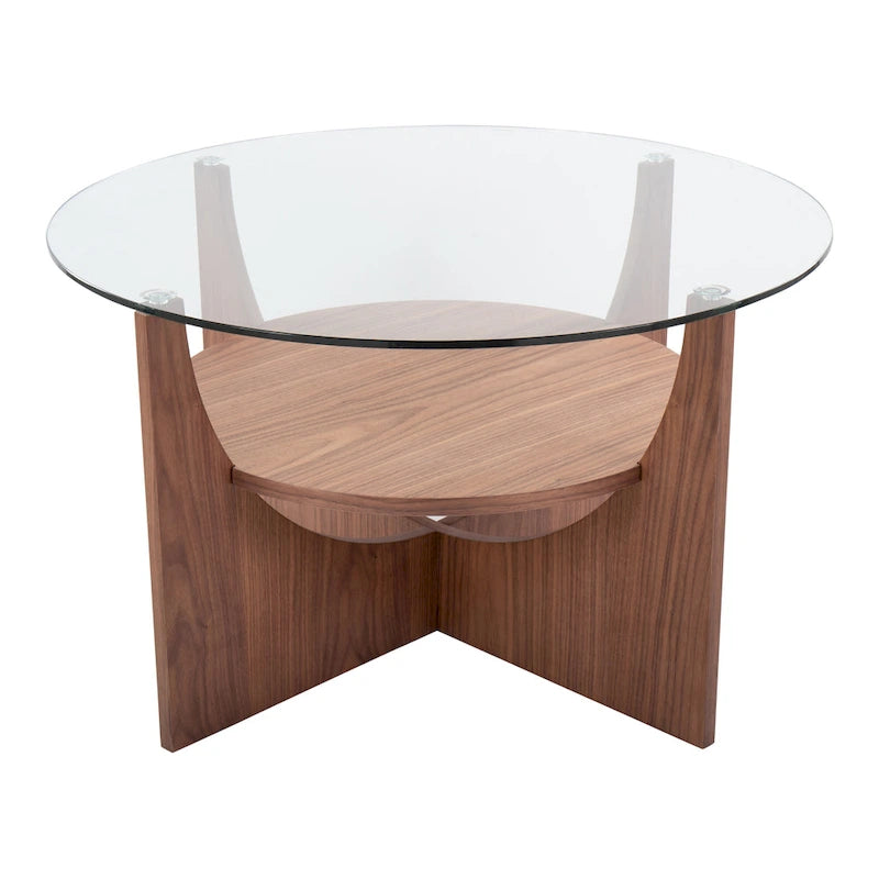 Table basse avec étagère de rangement