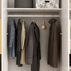 Armoire de rangement à trois portes, 70 H x 47,2 L, en blanc
