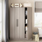 Armoire de rangement à trois portes, 70 H x 47,2 L, en blanc
