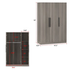 Armoire de rangement à trois portes, 70 H x 47,2 L, en blanc