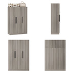 Armoire de rangement à trois portes, 70 H x 47,2 L, en blanc