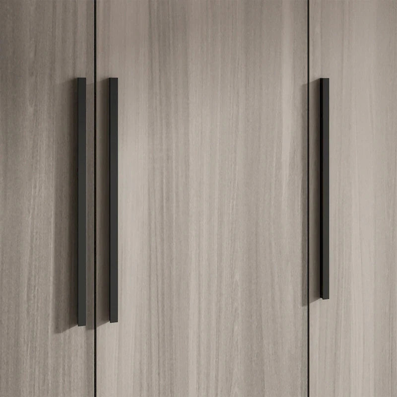Armoire de rangement à trois portes, 70 H x 47,2 L, en blanc