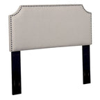 Tête de lit en tissu capitonnée avec clous décoratifs Grand lit/Très grand lit