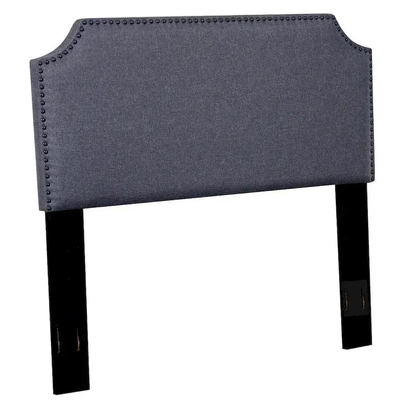 Tête de lit en tissu capitonnée avec clous décoratifs Grand lit/Très grand lit