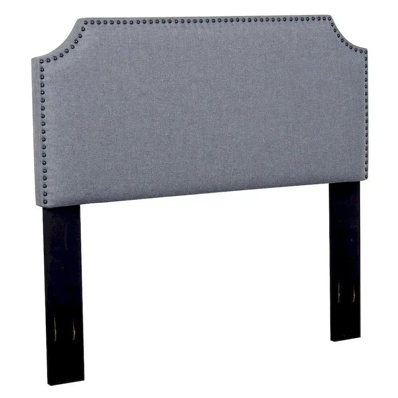 Tête de lit en tissu capitonnée avec clous décoratifs Grand lit/Très grand lit