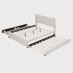 Lit Queen Size avec lit gigogne Twin XL