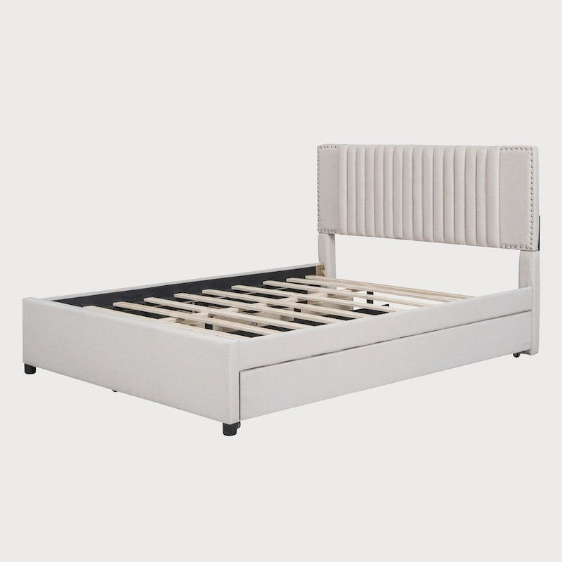 Lit Queen Size avec lit gigogne Twin XL