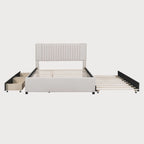 Lit Queen Size avec lit gigogne Twin XL