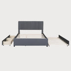 Lit Queen Size avec lit gigogne Twin XL