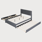 Lit Queen Size avec lit gigogne Twin XL