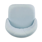 Chaise de bureau pivotante incurvée en velours