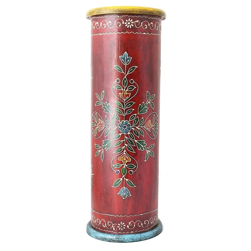 Porte-parapluies en bois fait main - 22x7x7 po