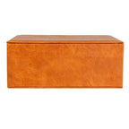 Boîte à bijoux 2 couches en cuir vegan avec fermoir - 23,6 L x 18,5 l x 9,6 H cm