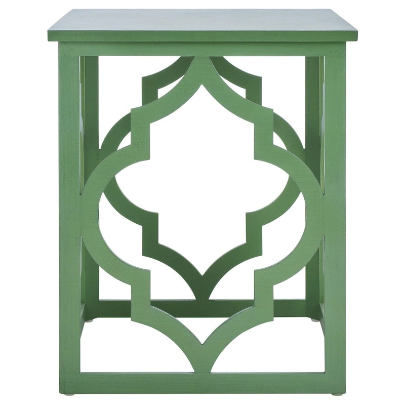 Table d'appoint feuille d'argent - 19 L x 19 P x 23 H