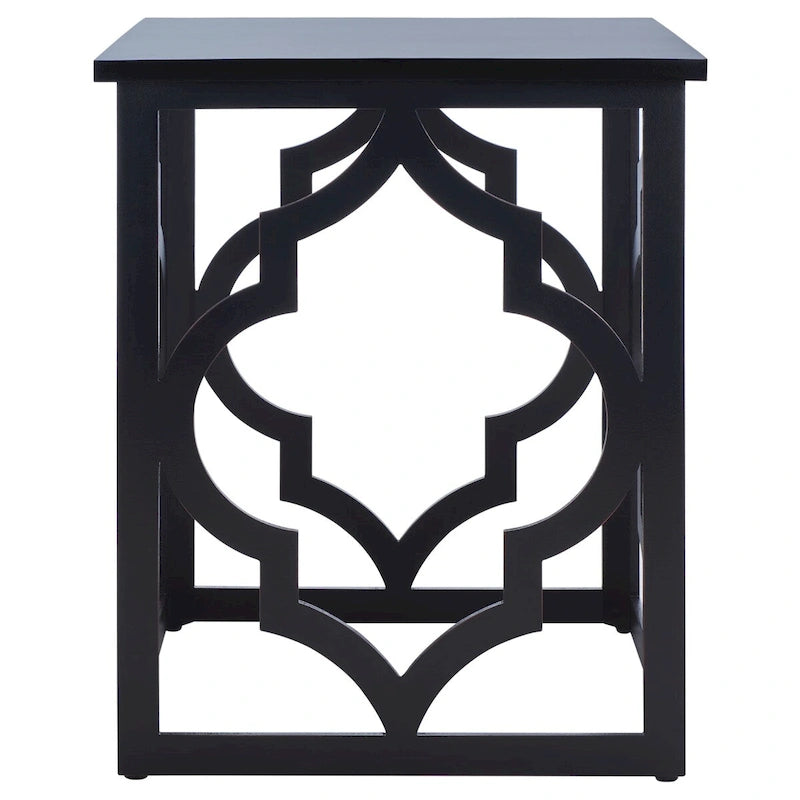 Table d'appoint feuille d'argent - 19 L x 19 P x 23 H