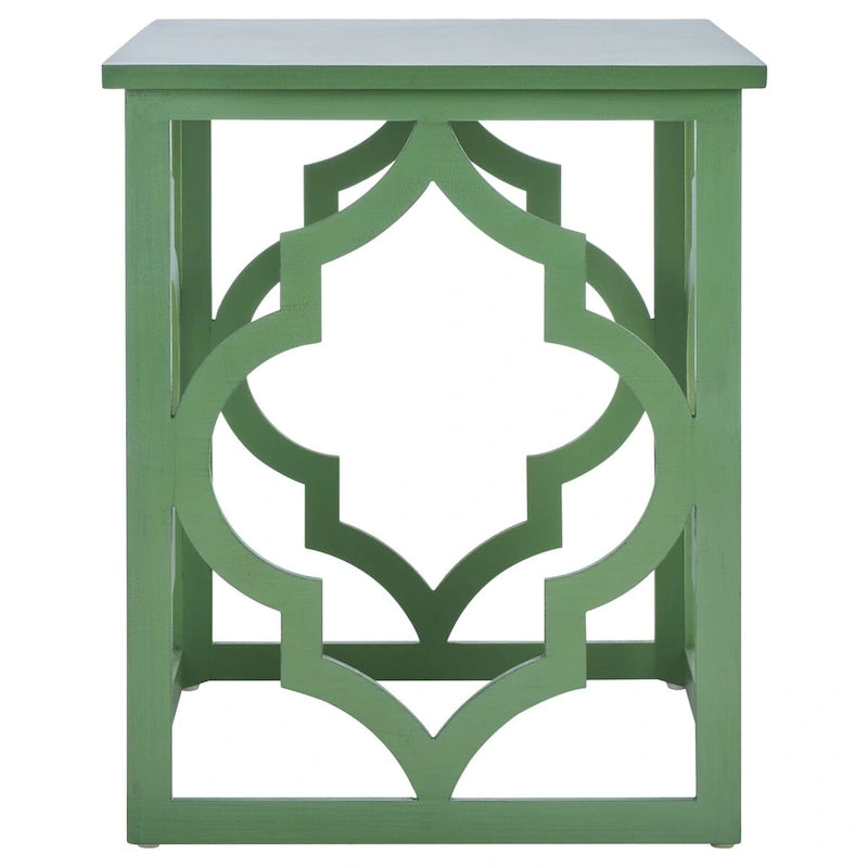 Table d'appoint feuille d'argent - 19 L x 19 P x 23 H