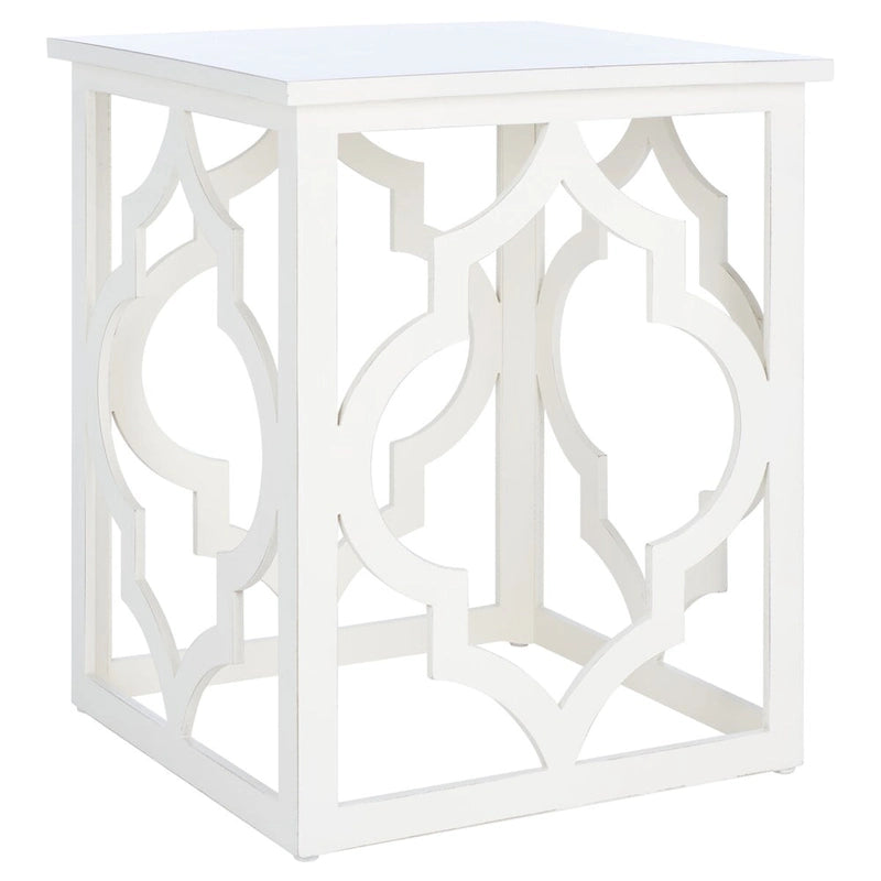 Table d'appoint feuille d'argent - 19 L x 19 P x 23 H