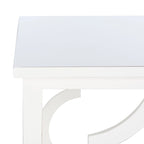 Table d'appoint feuille d'argent - 19 L x 19 P x 23 H