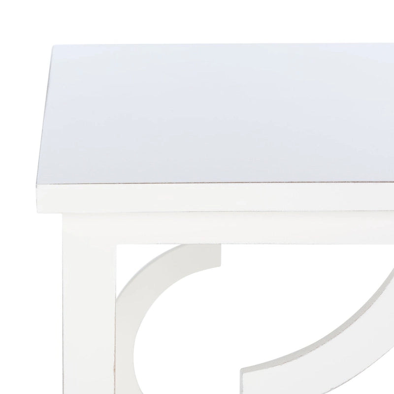 Table d'appoint feuille d'argent - 19 L x 19 P x 23 H