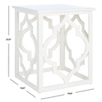 Table d'appoint feuille d'argent - 19 L x 19 P x 23 H