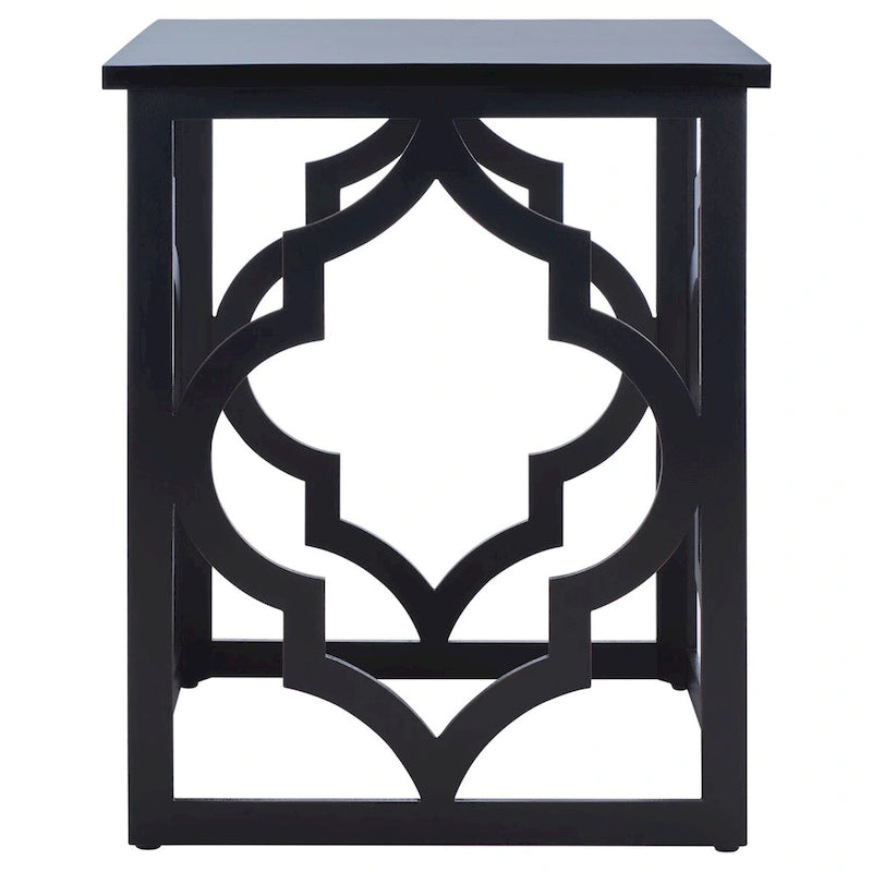 Table d'appoint feuille d'argent - 19 L x 19 P x 23 H