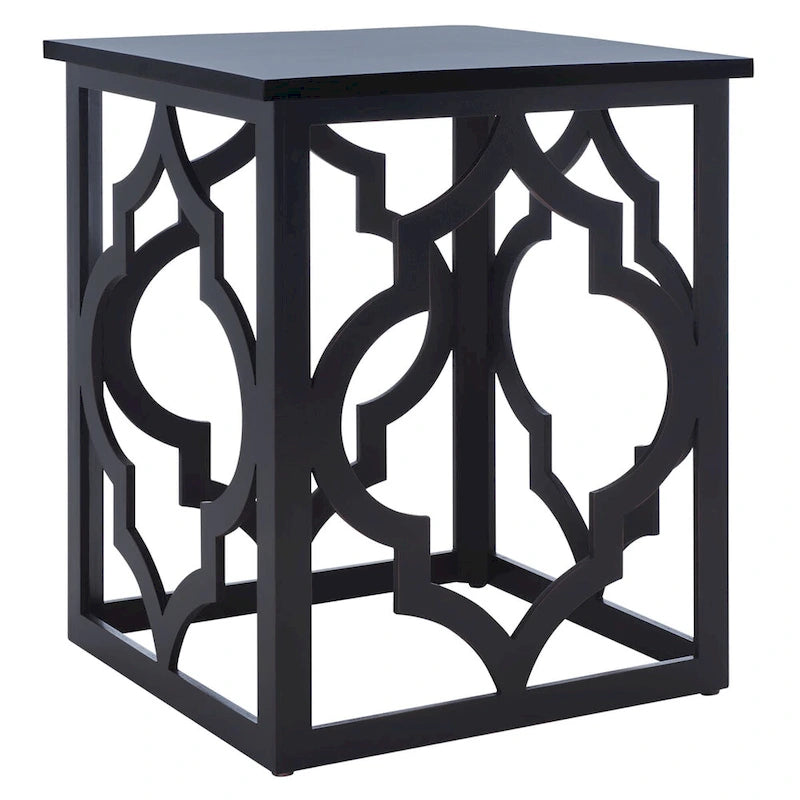 Table d'appoint feuille d'argent - 19 L x 19 P x 23 H