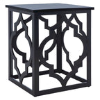 Table d'appoint feuille d'argent - 19 L x 19 P x 23 H