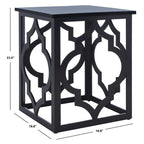 Table d'appoint feuille d'argent - 19 L x 19 P x 23 H