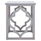 Table d'appoint feuille d'argent - 19 L x 19 P x 23 H