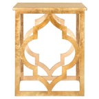 Table d'appoint feuille d'argent - 19 L x 19 P x 23 H