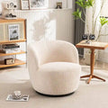 Fauteuil d'appoint moderne en tissu pivotant à 360 degrés