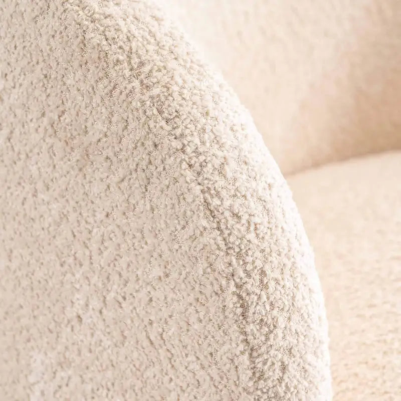 Fauteuil d'appoint moderne en tissu pivotant à 360 degrés