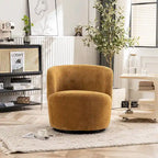 Fauteuil d'appoint moderne en tissu pivotant à 360 degrés