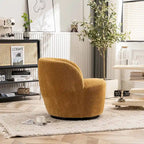 Fauteuil d'appoint moderne en tissu pivotant à 360 degrés