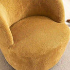Fauteuil d'appoint moderne en tissu pivotant à 360 degrés