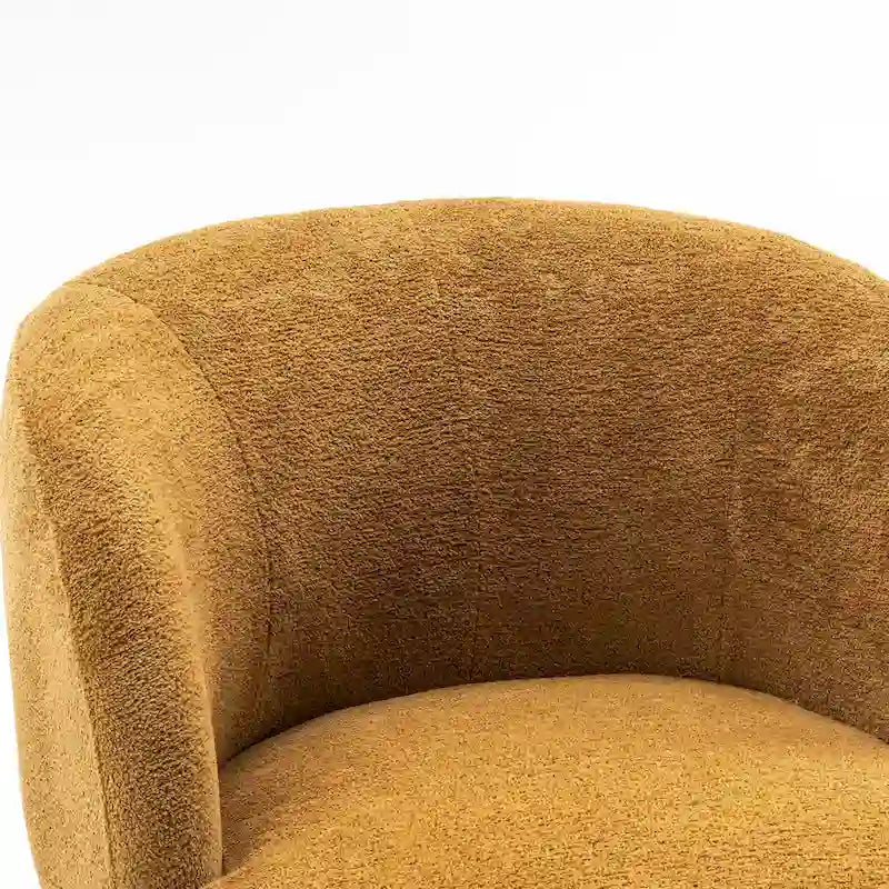 Fauteuil d'appoint moderne en tissu pivotant à 360 degrés