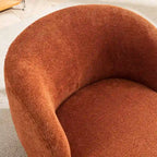 Fauteuil d'appoint moderne en tissu pivotant à 360 degrés